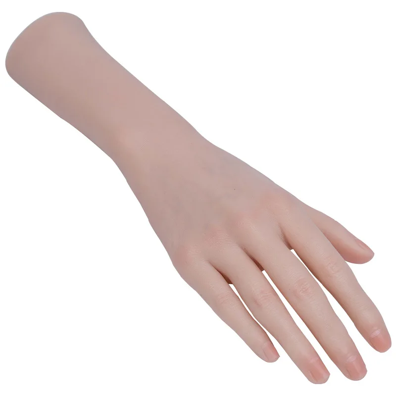 Silicone Practice Hand Acrylic Nail Art Mannequin Finger Training New Arrival Hand Model for Manicure DIY Salon Artists JDW03