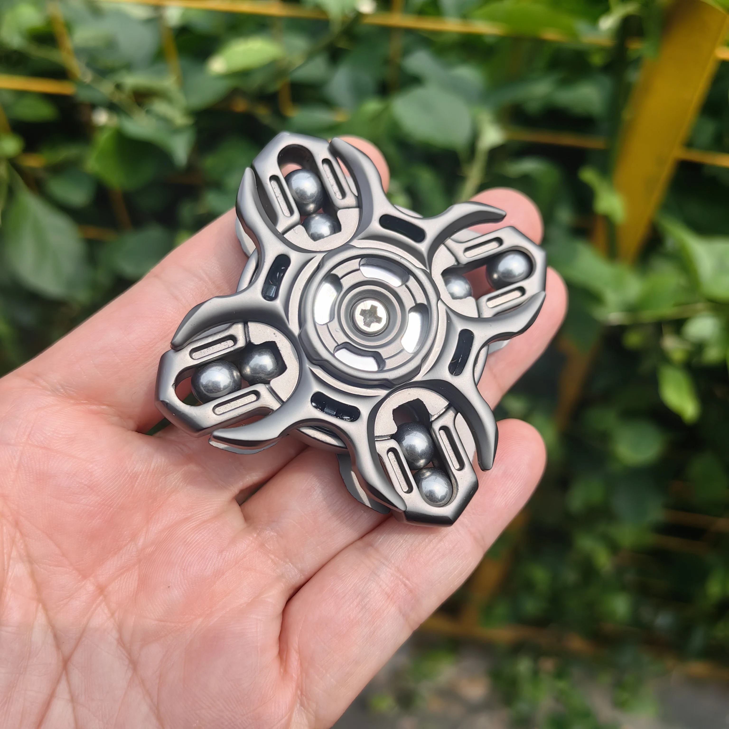 EDC フィジェット スライダー、音叉指先ジャイロスコープ、大人向けストレス解消おもちゃ、集中力とリラクゼーションを向上、ロング S