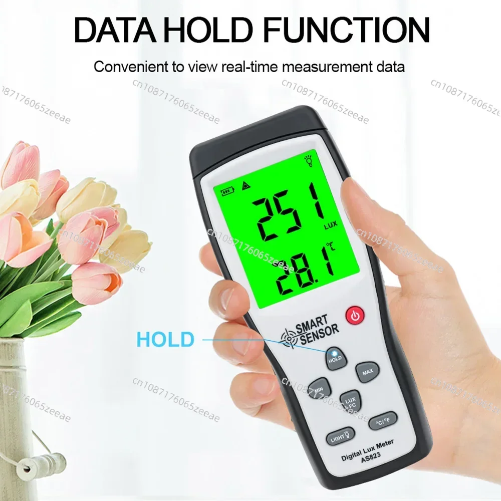 AS823 light meter photography  Lux Meterdigital professional luxometer digital illuminance meter  photometer luminance mete