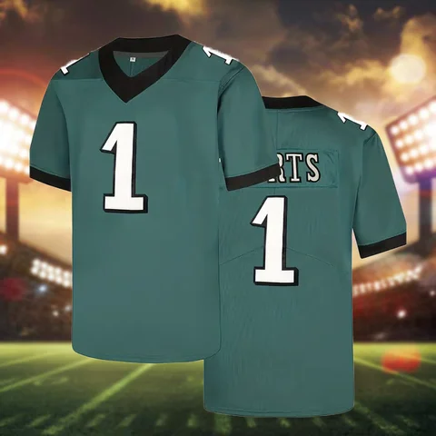 Herr nr 10 ventilerande rugbytröja med klassisk design, kortärmad uniform, vit amerikansk fotbollströja för träning och tävling 10 best sales Jacka Fotboll Amerikansk - №6