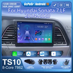 Car Radio Android For Hyundai Sonata 7 LF 2014 2015 2016 2017-2020 GPS Navigation Auto Stereo Multimedia Player No 2din 5G Wifi