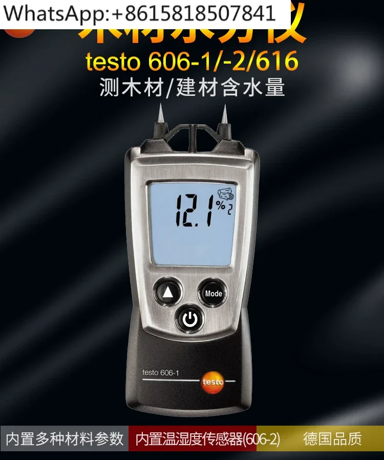 Testo testo606-1-2 Wood Moisture Tester, Building Materials 616 Wood Tester High Precision Germany