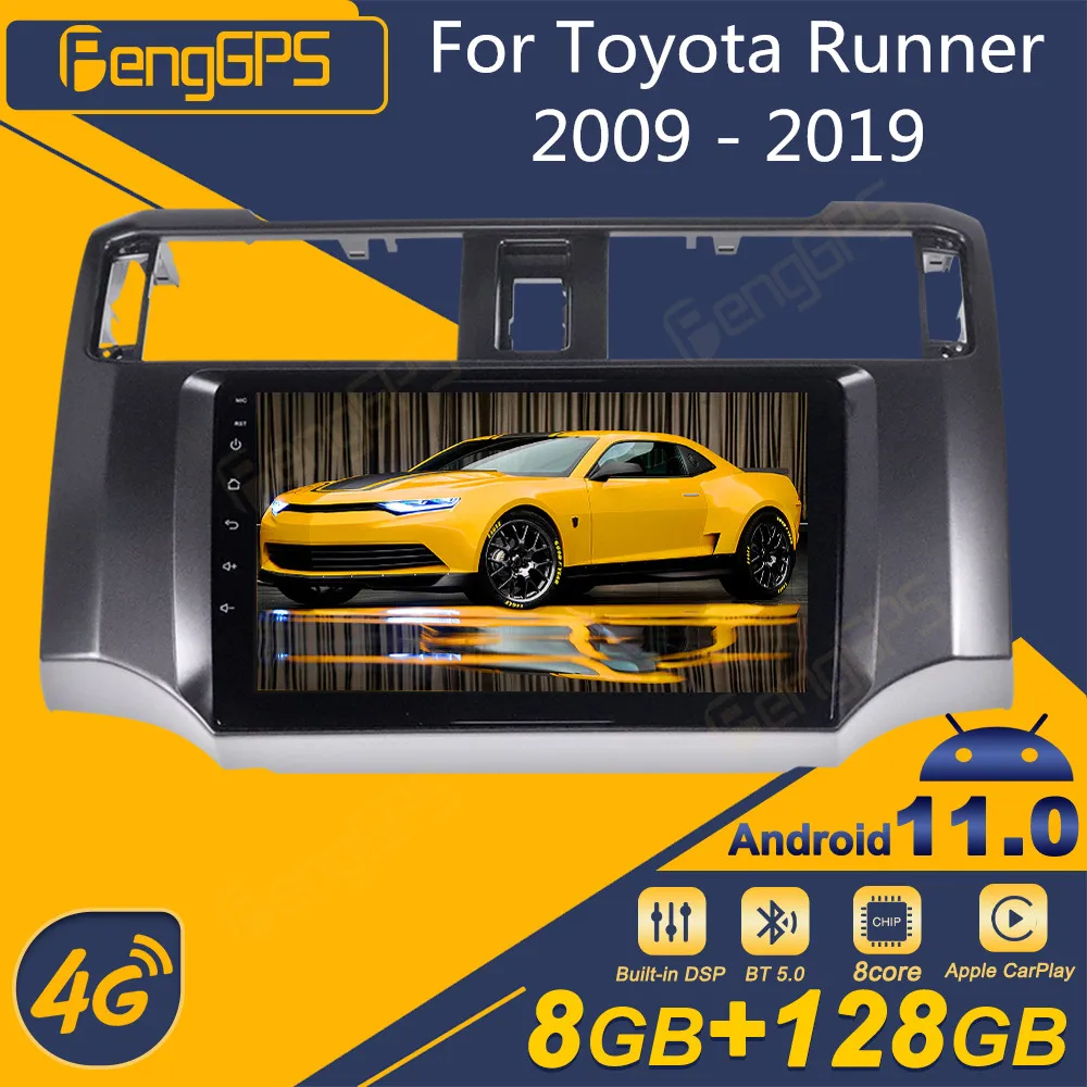 For Toyota 4Runner 2009-2019 Android Car Radio 2Din Stereo Receiver Autoradio Multimedia Player GPS Navigation Head Unit Screen