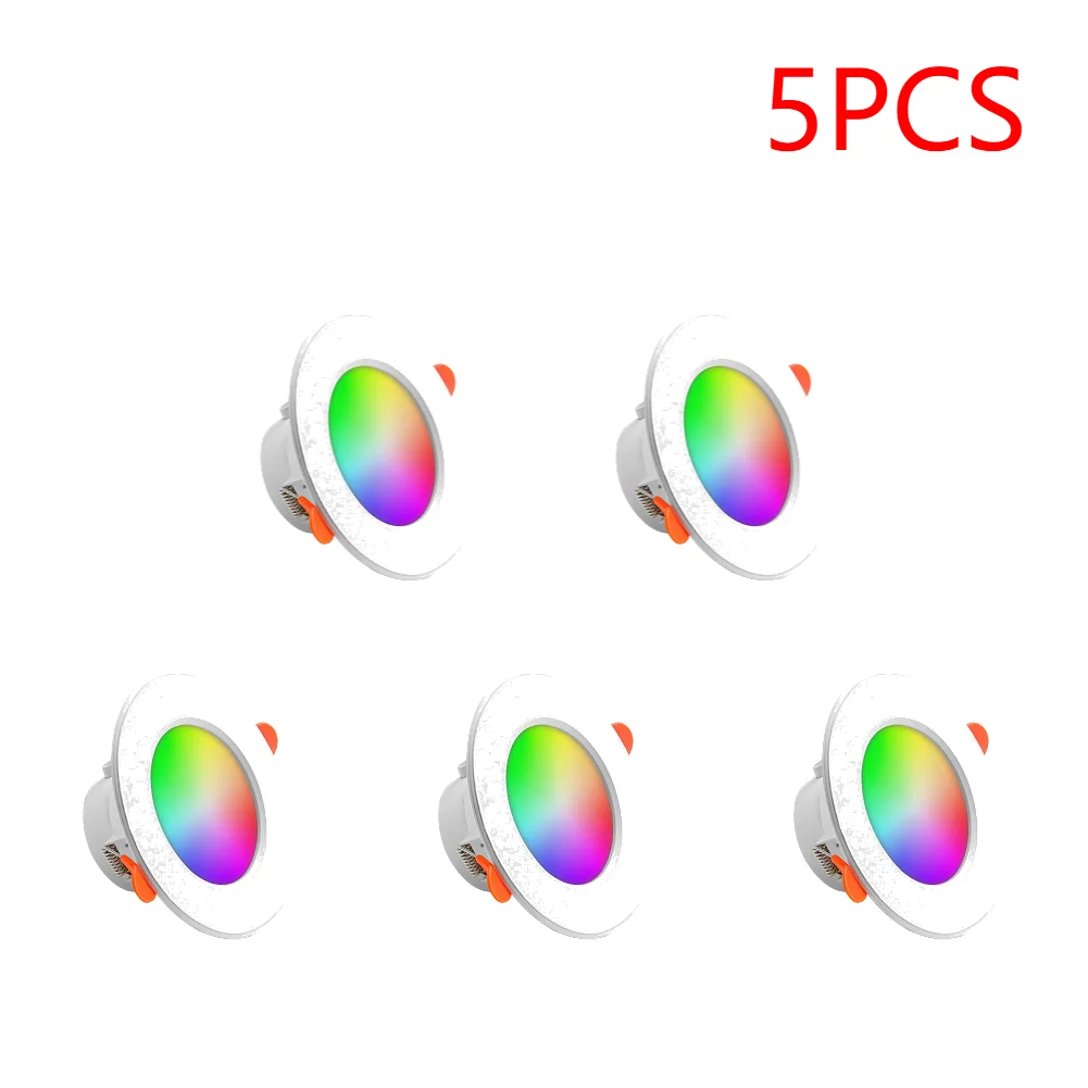 10W Smart LED Downlight Bluetooth-plafondlamp Afstandsbediening RGB-kleurveranderende plafondlamp voor Alexa Google Home