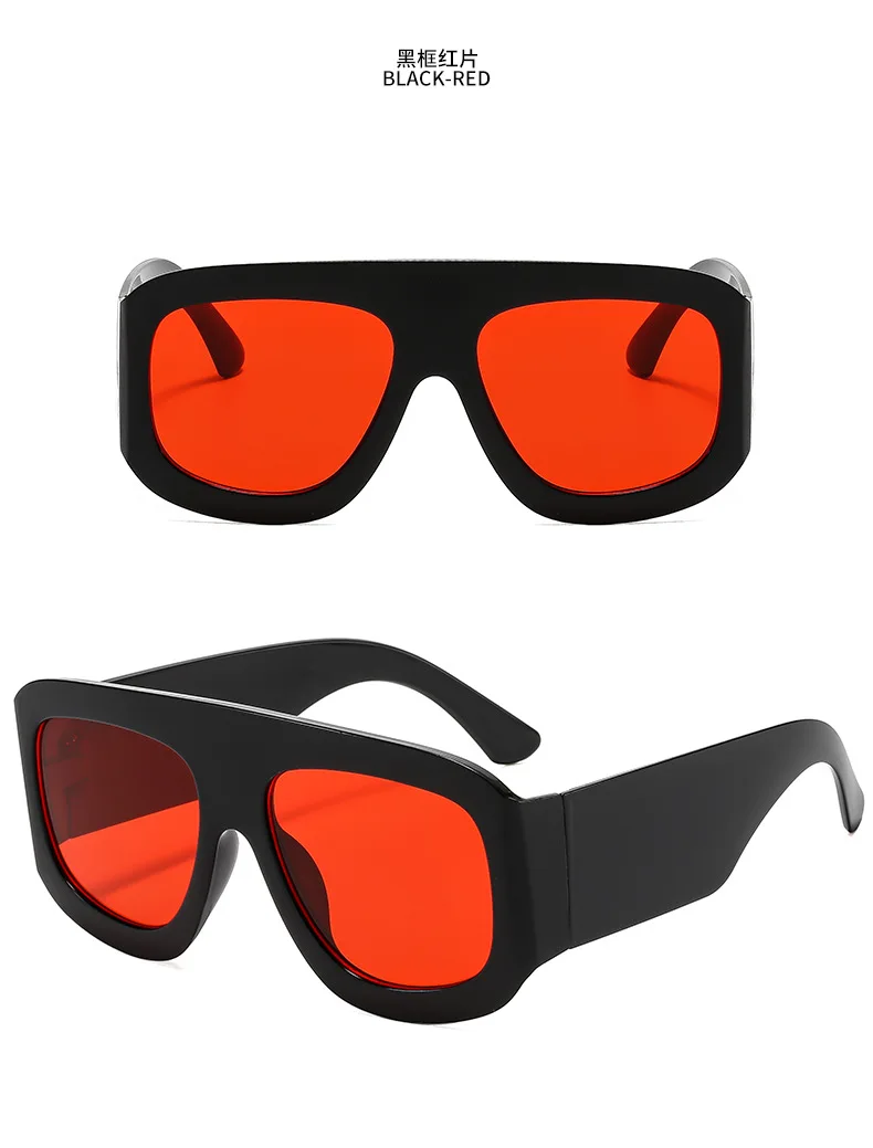 Neue Vintage Große Quadratische Sonnenbrille für Damen und Herren Rechteckige Sonnenbrillen Weibliche Brillen Sonnenbrillen für Männer und Frauen – Detail 5