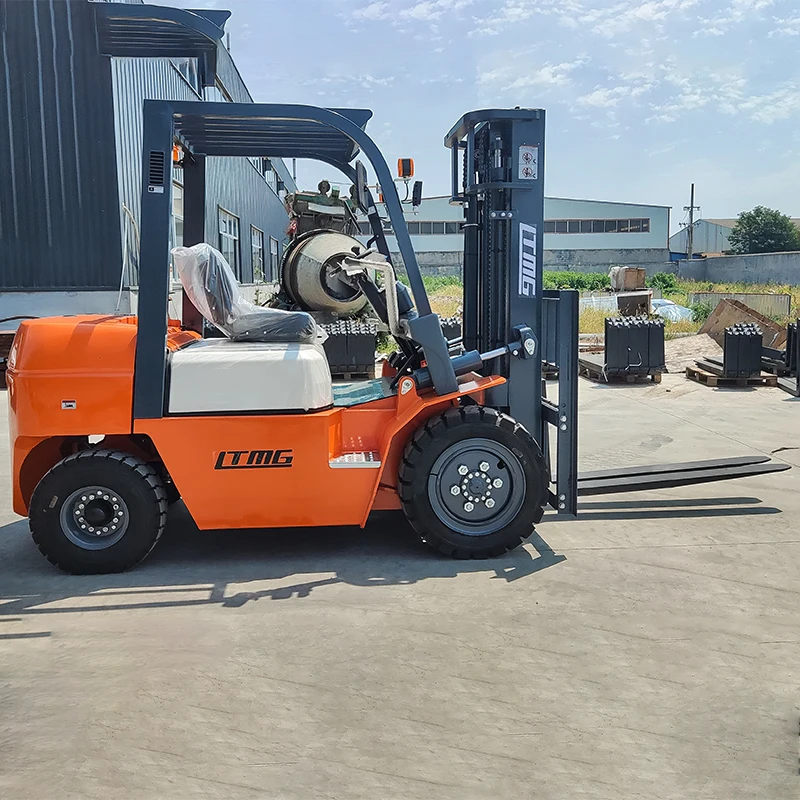 Brand machine 2000kg 3500 kg forklift truck diesel forklift with 3 mast