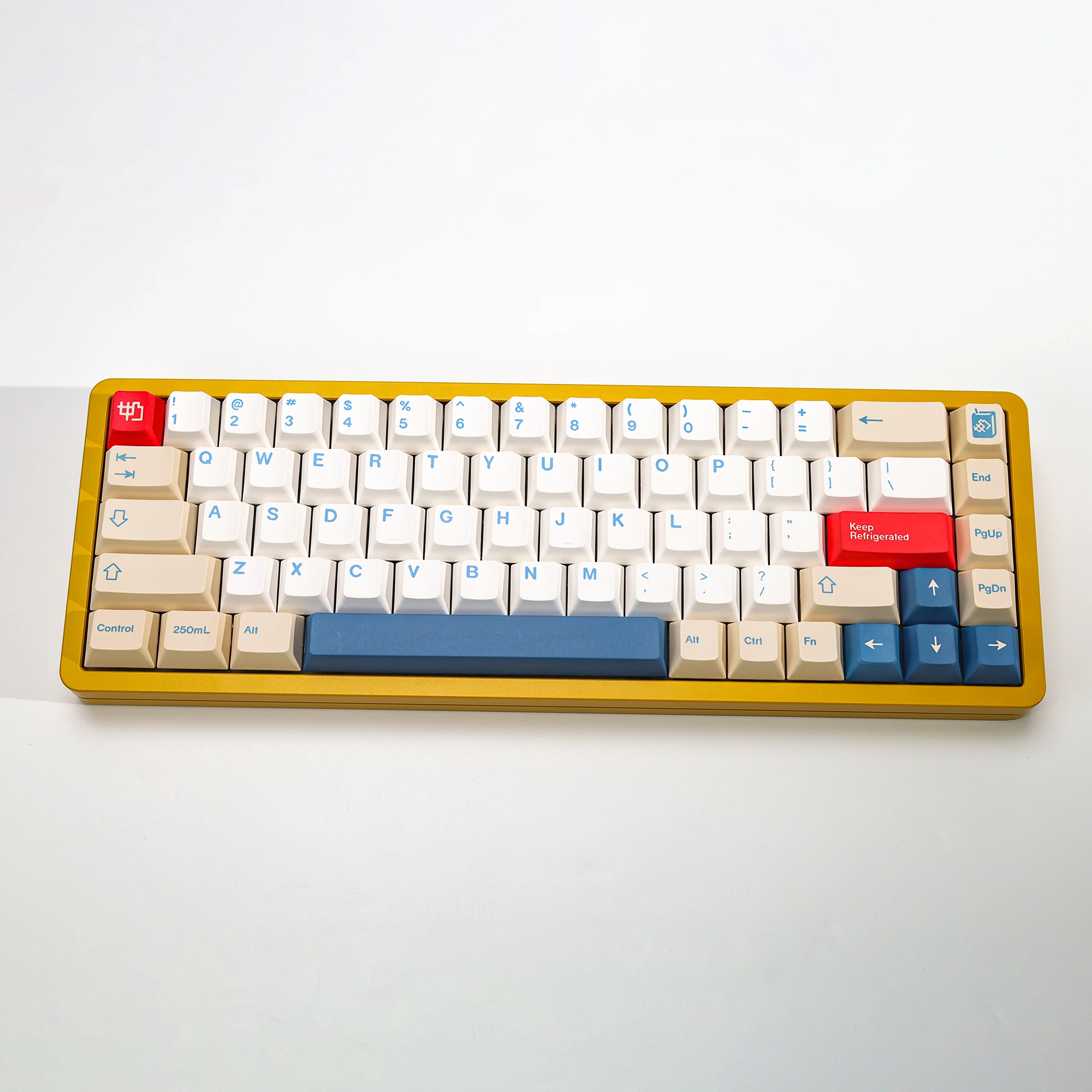 KBDiy 145 Keys GMK Soymilk Keycaps Korean Set Cherry Profile PBT Keycap for Mechanical Keyboards MX Switches 60% 61  75% 980 - view 6