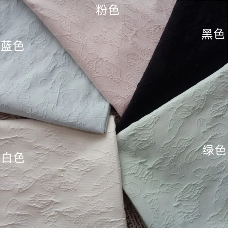 woven jacquard micro-elastic embossed gold pattern fabric clothing