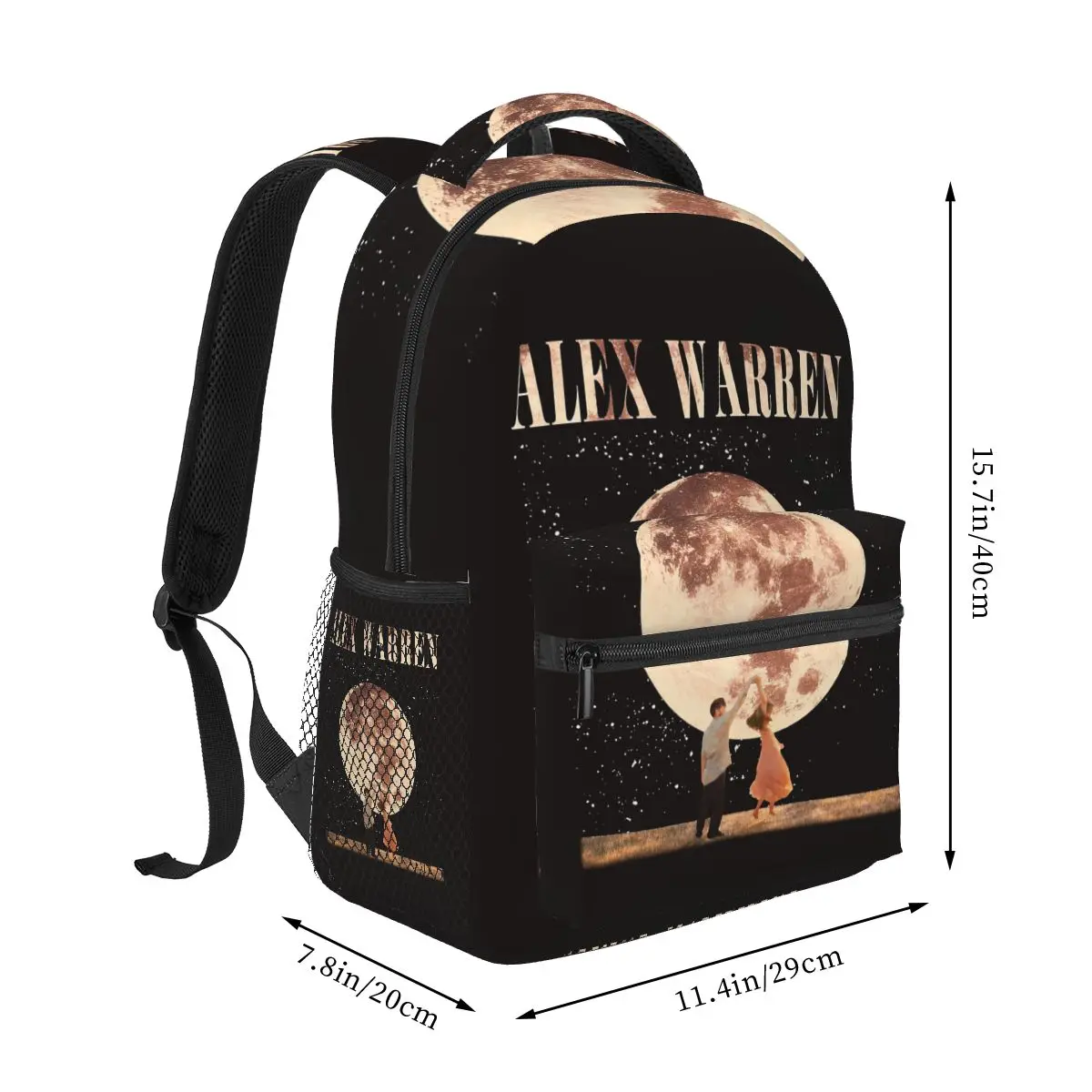 Singer Alex Warren Album Poster Graphic Backpack Student Boys Girls BookBag School Bag Computer Shoulder Bags for Men Women