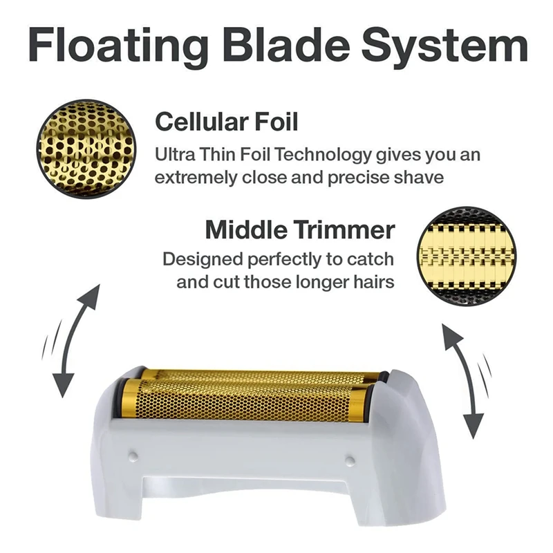 Shaver Replacement Foil And Cutters For Andis 17150 17200 Washable 3D Intelligent Floating Shaving Blade