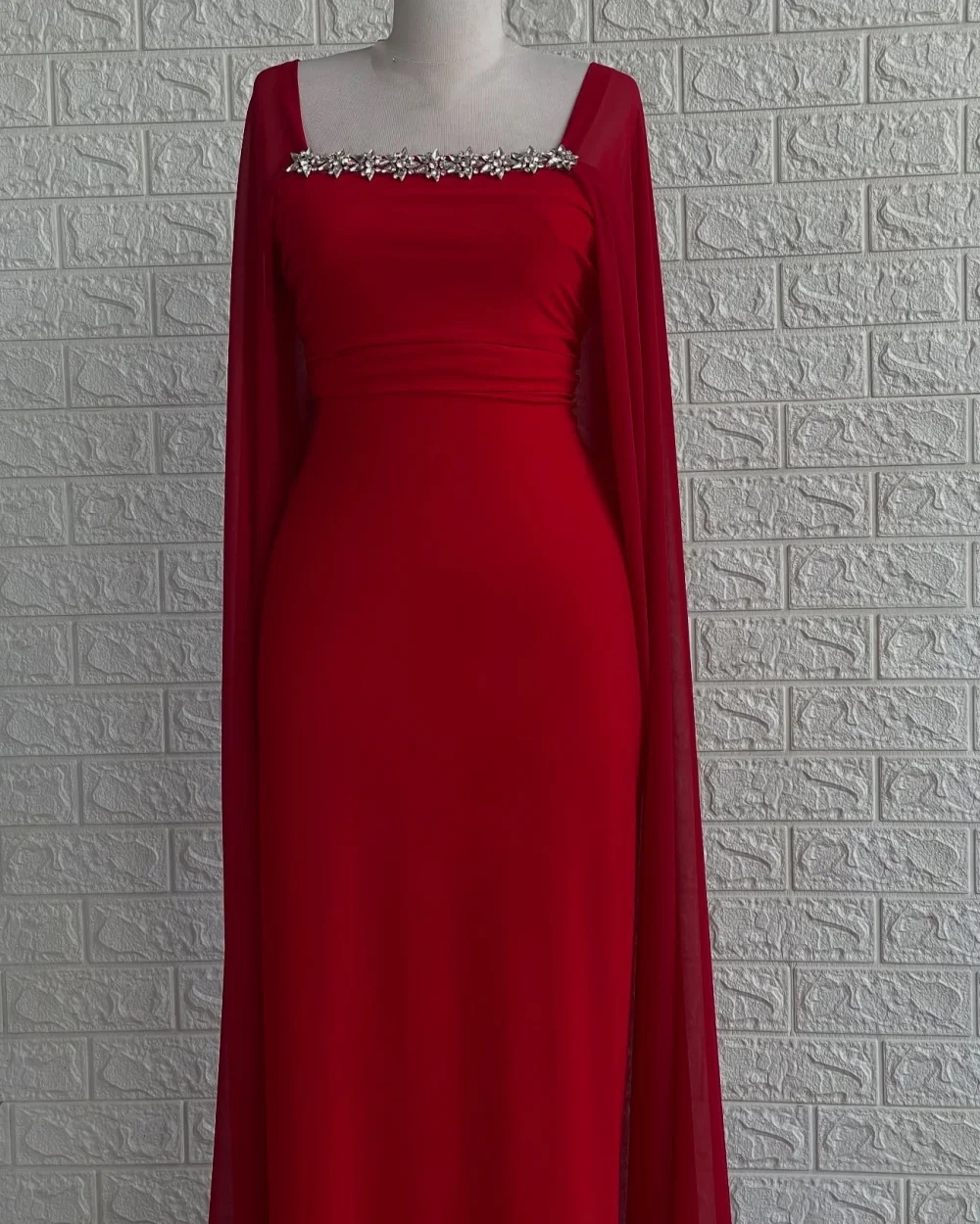 

Customized High Quality Classic Rhinestone Ruched Straight Strapless Long Dresses Bespoke Occasion Dresses Sizes Available Retro