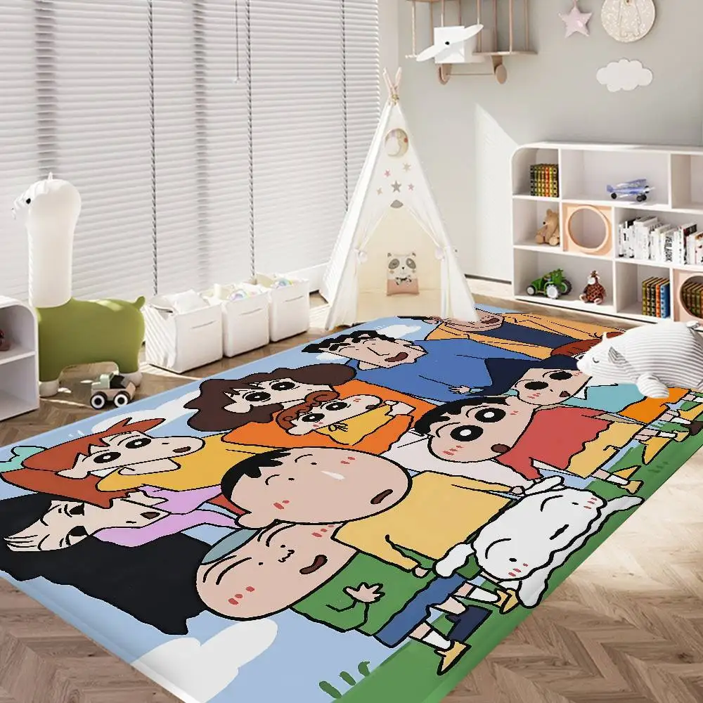 Anime C-Crayon S-Shin-chan Kitchen Mat Kids Room Bedroom Decoration Balcony Anti-Slip Doormat Living Room Alfombra 3