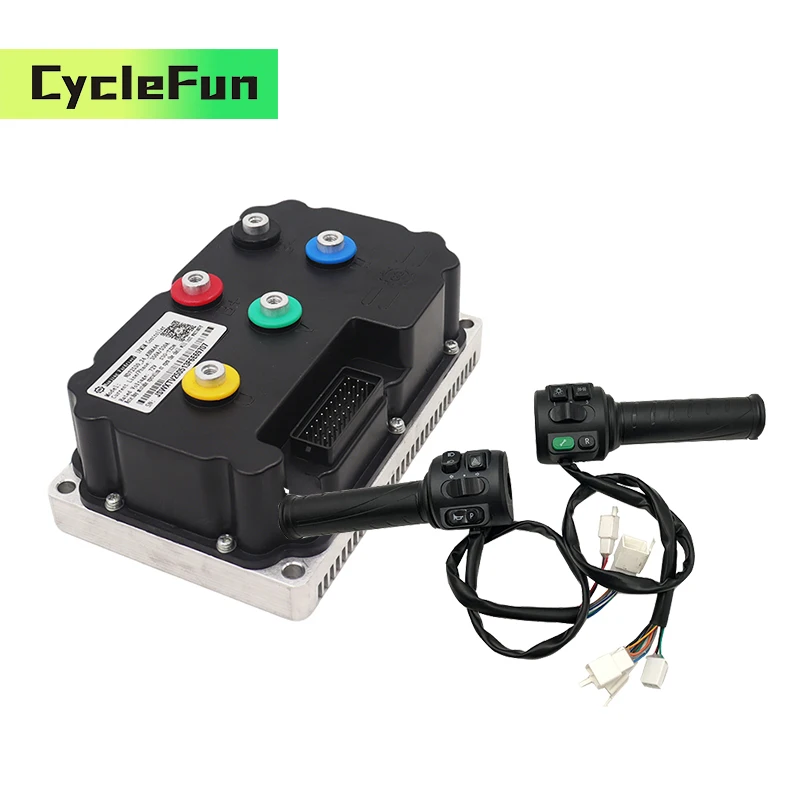 

FarDriver ND72530 DC Sine Wave Controller 350A Phase 530A With T08 Throttle For Electric Motorcycles Scooter E-Bike Conversion