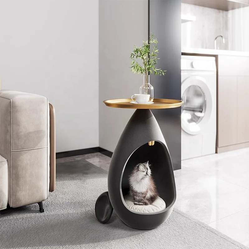 Hot Selling Creative Multi-Functional Metal Pet House for Cats Dogs Living Room Button Closure Eco-friendly Solid Pattern