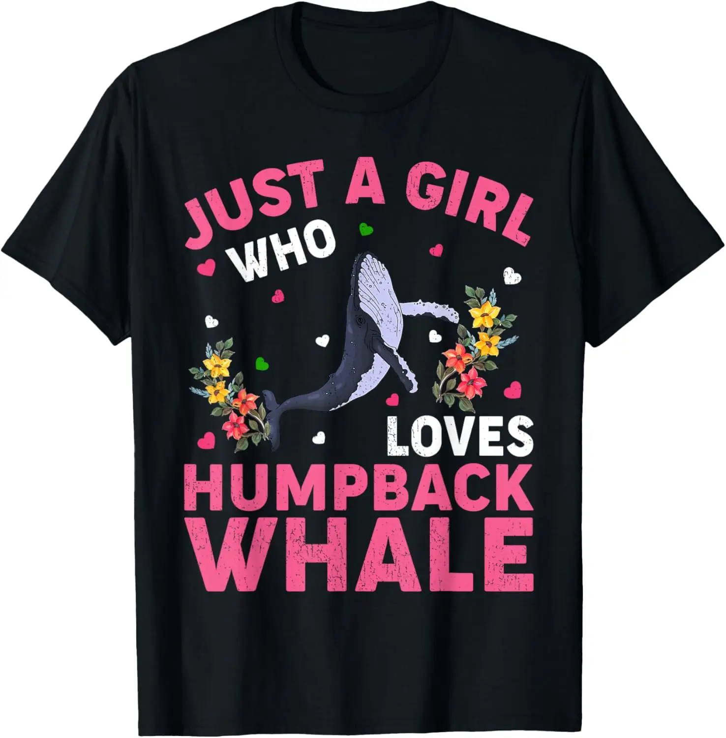 Humpback Whale Lover Just A Girl Who Loves Humpback Whale T-Shirt