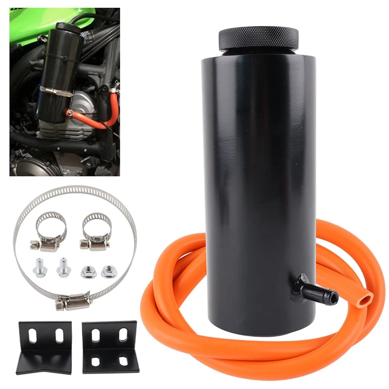 Black Aluminum Car Universal Radiator Coolant Tank 800Ml Coolant Expansion Tank Cooling Catch Bottle Overflow Reservoir Parts