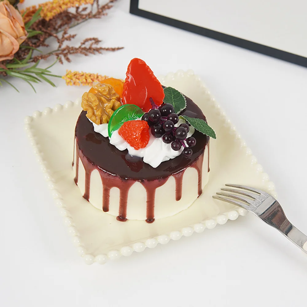 1pc Simulated Round Mousse Cake Soft Mold For Stress Relief Daily Pressure Release Slow Rebound Children Party Simulation Toy.
