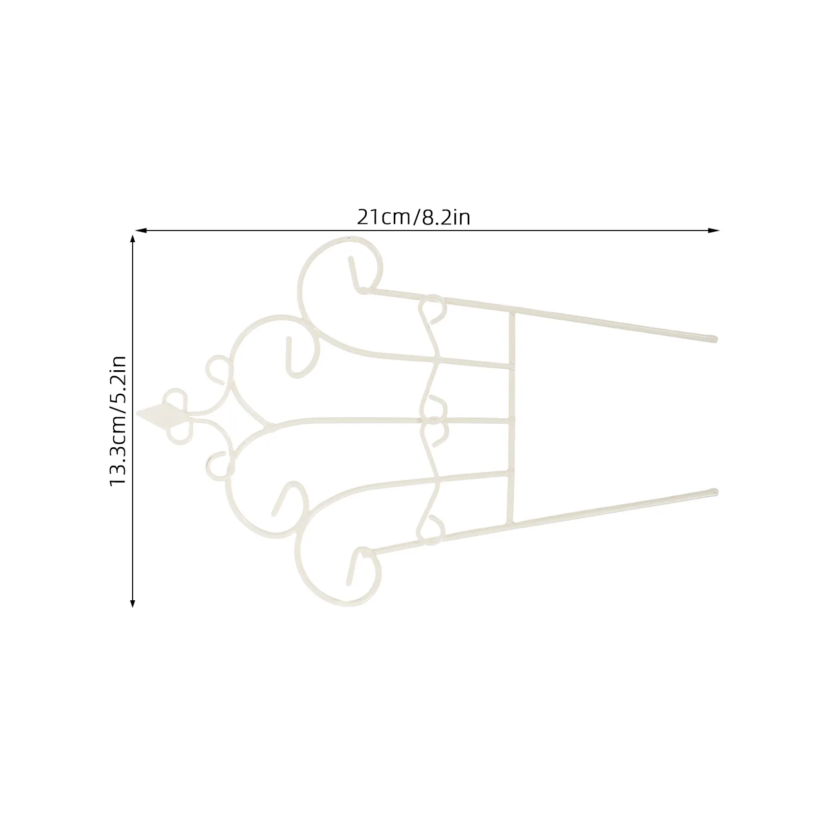 Vintage Decorative Iron Fence Miniature Rust-Resistant Garden Fence 8 Inch Tall for Flower Beds Planter Pots Yard Patio Outdoor