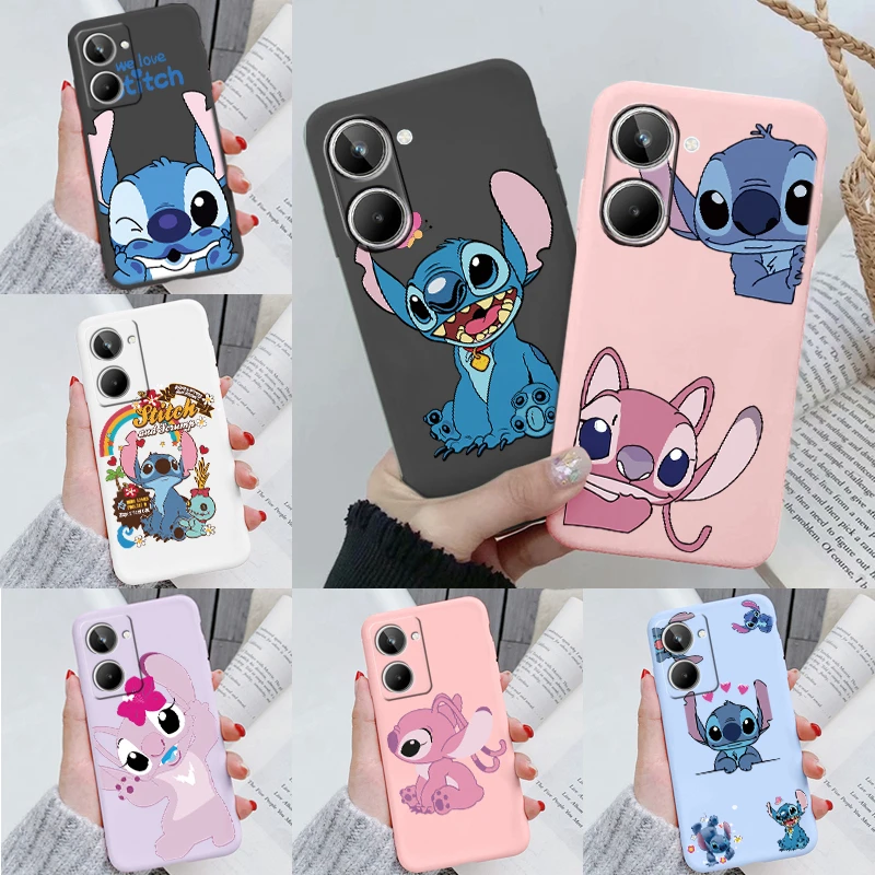 Stitch Abomination Phone For Realme 10 4G 10 Pro Plus Carnival Anime Cover For Realme 10 4G Realme 10 Pro Plus Shockproof Shells