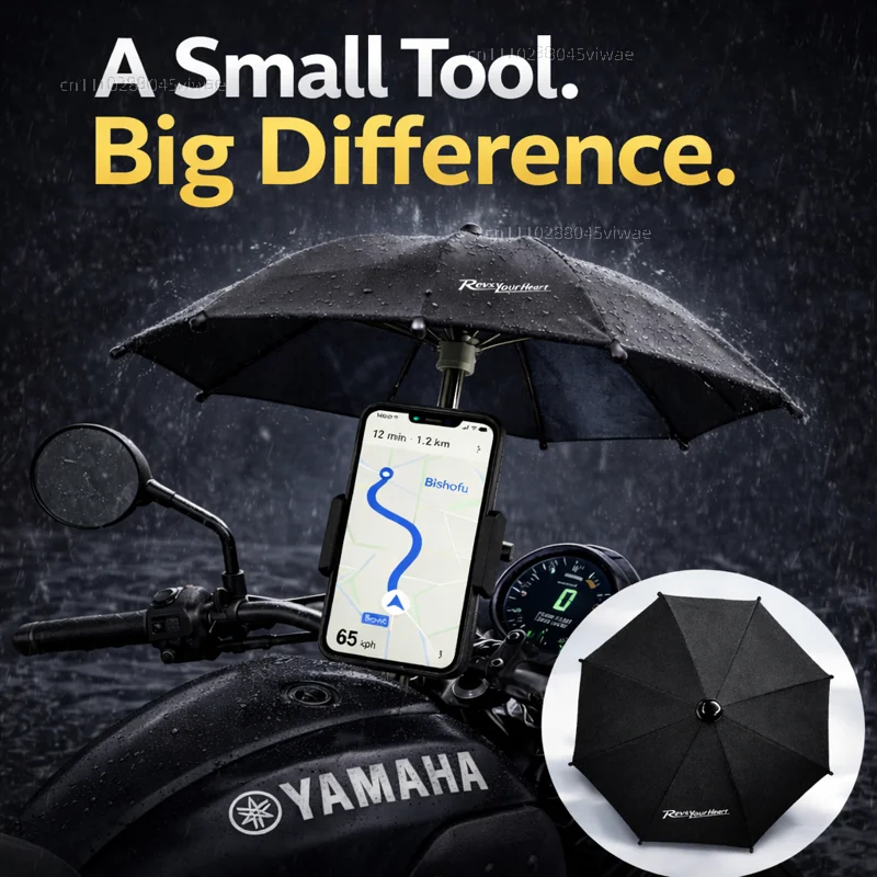 

Держатель для телефона и зонта для мотоцикла Yamaha, водонепроницаемый, с защитой от солнца и бликов, крепление на руль для GPS-навигатора