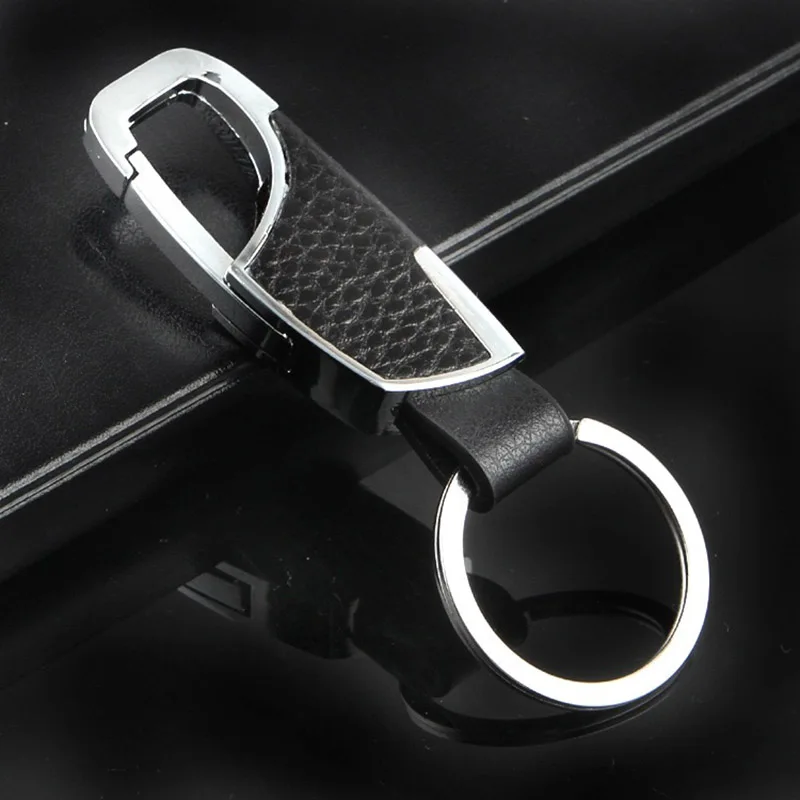 Premium Leather Motorcycle Accessories Keychain Metal Daily Outdoor Cycling Waist Hang Decoration Cool Locomotive Husband Gift