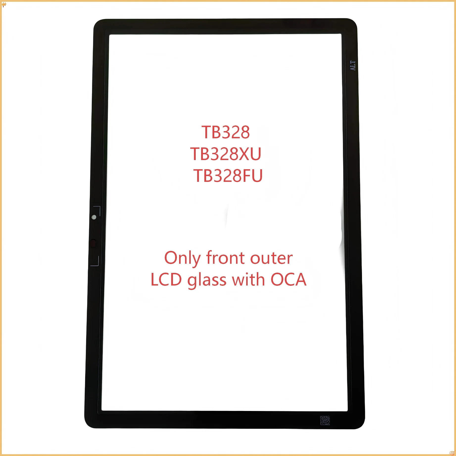 For Lenovo Tab M10 3rd Gen TB328FU TB328XU TB328 Touch Screen Panel Tablet Front Outer LCD Glass Lens With OCA