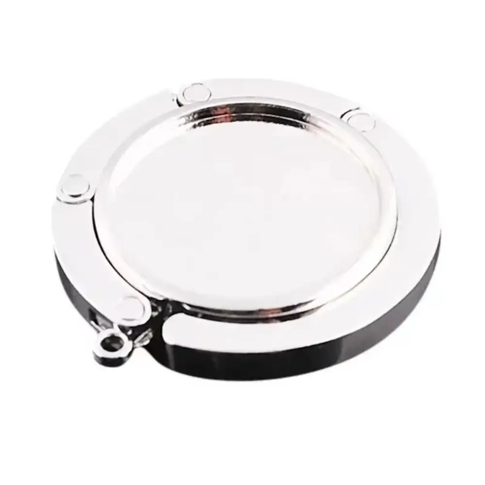 

4Pcs Portable Folding Table Hook Circle Shape Foldable Purse Bag Hanger Strong Load-Bearing Bag Parts Handbag Hook Holder