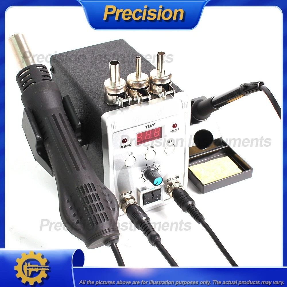 2026 8586 محطة لحام مسدس هواء ساخن لإصلاح الهاتف المحمول وإزالة اللحام