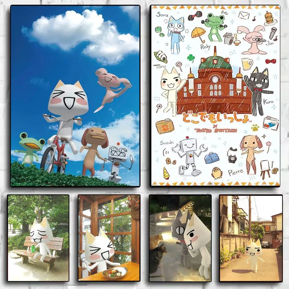 Dibujos animados Inoue toro lindo DIY cartel adhesivo arte HD pared adhesiva impermeable hogar sala de estar dormitorio bar decoración estética