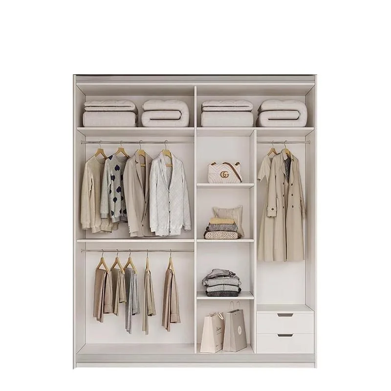 Armoire Design Wardrobes Drawer White Elegant Wooden Luxury Set Wardrobe Living Room Storage Armario Ropero Bedroom Furniture