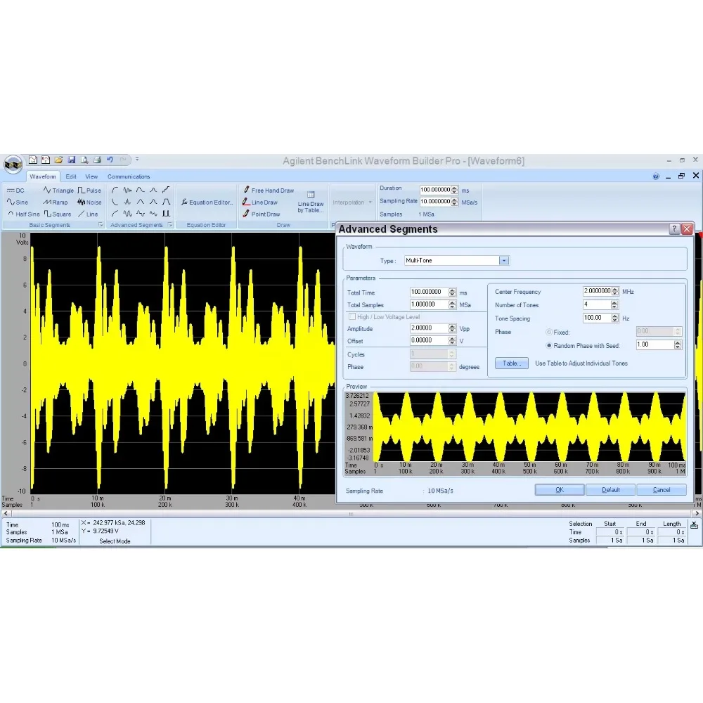 Gerador Trueform Waveform, Use Keysight Agilent 33500B Série 33522B 30MHZ 2CH