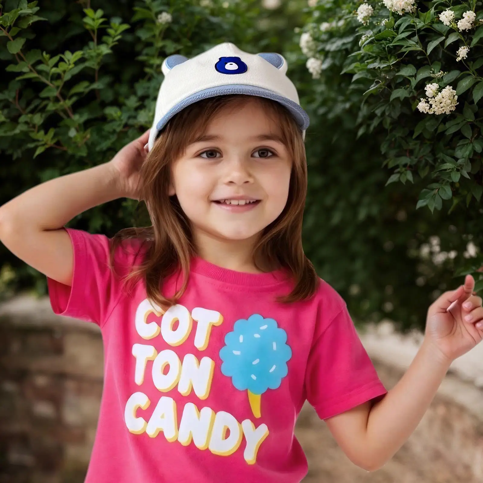 

Toddler Baseball Hat Soft Cotton Hat For Baby Toddler Adjustable Breathable Cartoon Headwear For 6-Month To 3-Year Boys Girls