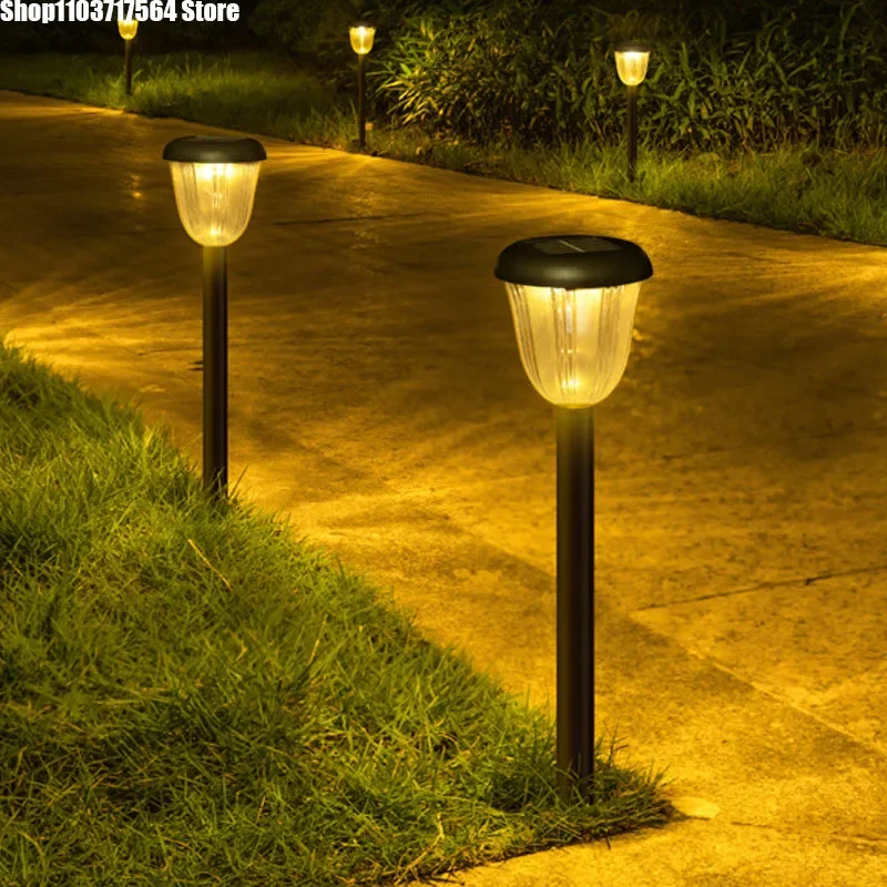 Luces solares de jardín para exteriores, luces LED impermeables para paisaje y jardín