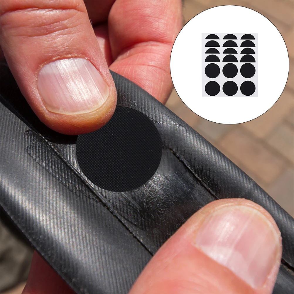 

4 Sheets Bicycle Tire Patch Rubber Repair Kit for Inner Tubes Lightweight Portable Bike Accessory Tyre Fix Tool