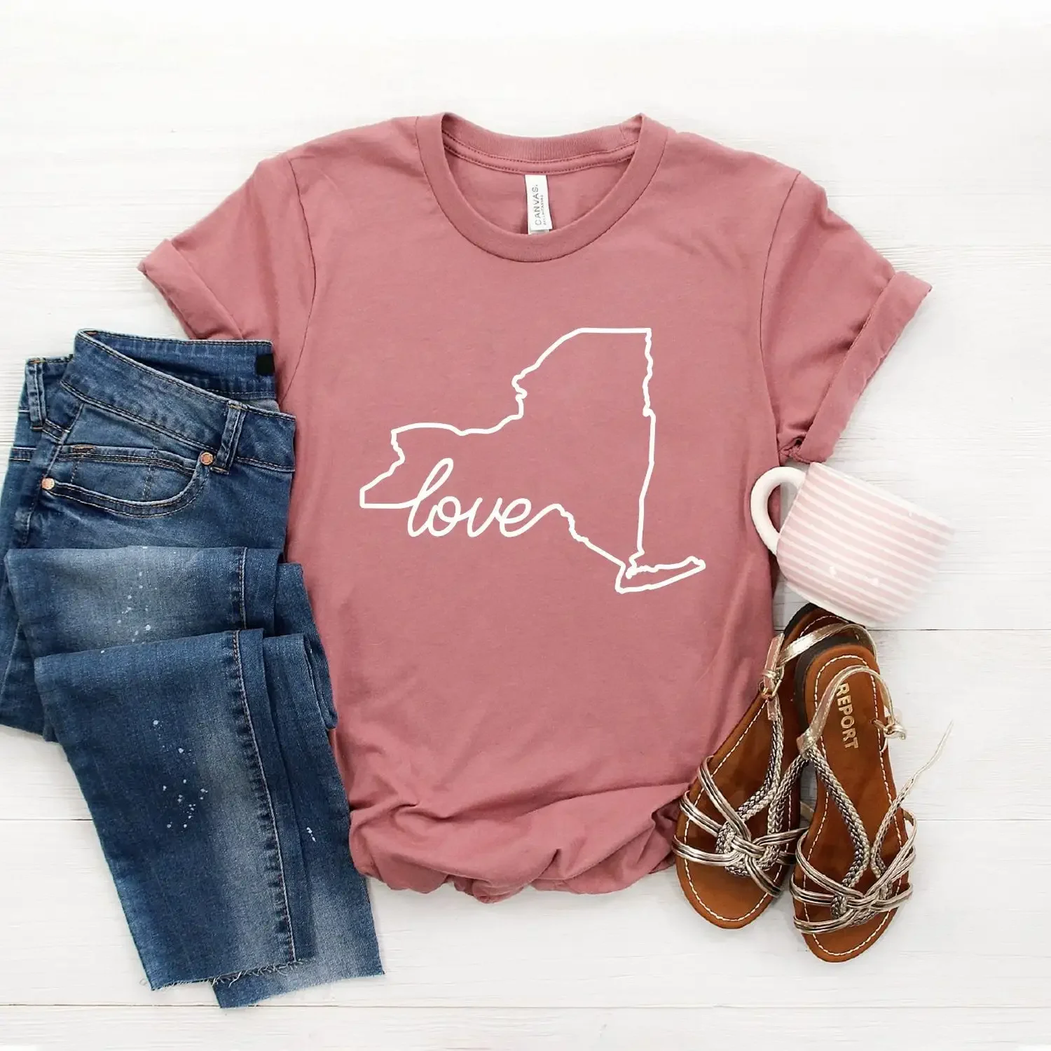 New York Love T Shirt State Pride Yorker Native Nyc Softstyle