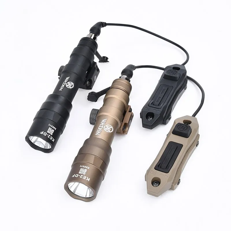 WADSN M600DF torcia 1400lumen arma da caccia Scout Light Set di interruttori a pulsante a doppia funzione costante Fit Mlok Keymod 20MM Rail