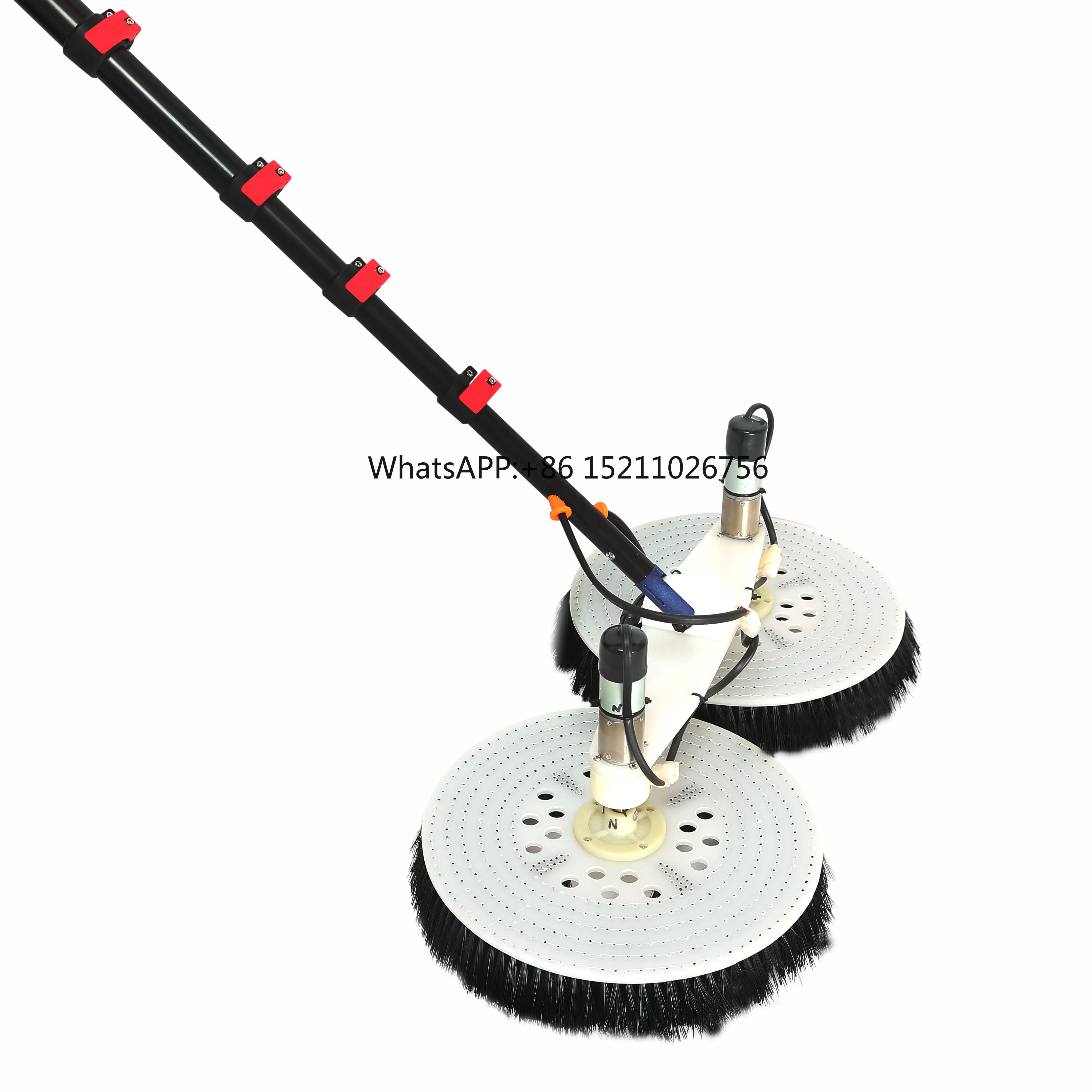 3.5m Outdoor Power Machine Cleaning Tool Electric Solar Panel Window Agent Brush Made of Plastic