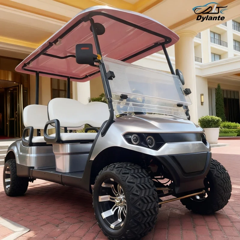 حار بيع عربة جولف كهربائية في الهواء الطلق 4 مقاعد نادي الركاب سكوتر للبيع في الولايات المتحدة الأمريكية وكندا سيارة كهربائية لملعب الجولف #2