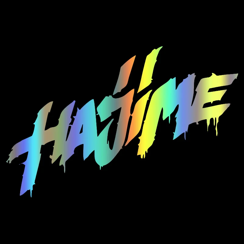 

V1166# No Background Vinyl Decal Hajime Car Sticker Waterproof Auto Decors on Car Body Bumper Rear Window Laptop Choose Size