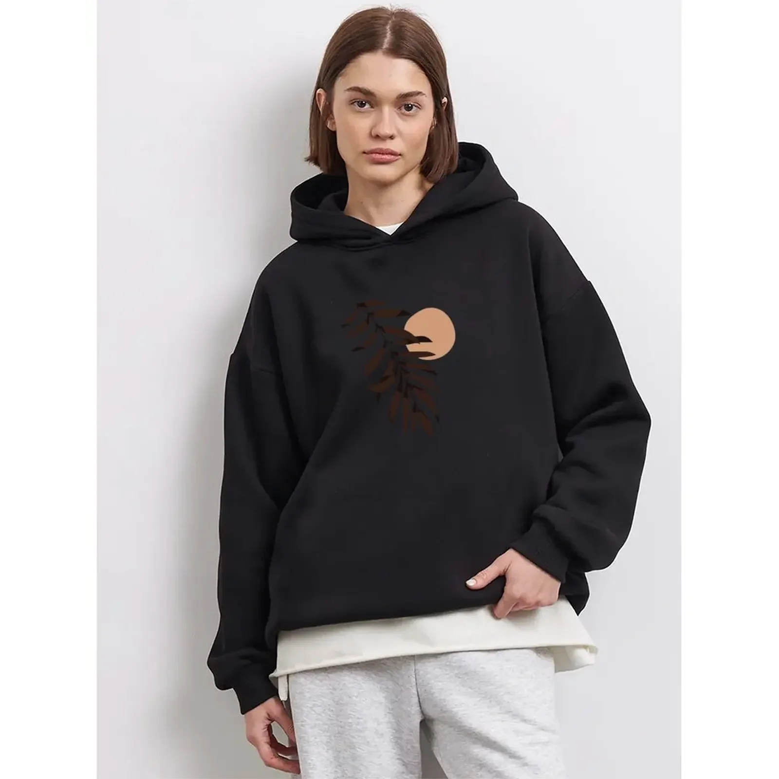 

Pullovers O-Neck Sweatshirts For Woman Velvet Winter Casual Loose Fashion Comfortable Printed Pattern Long Sleeve Tops 2025