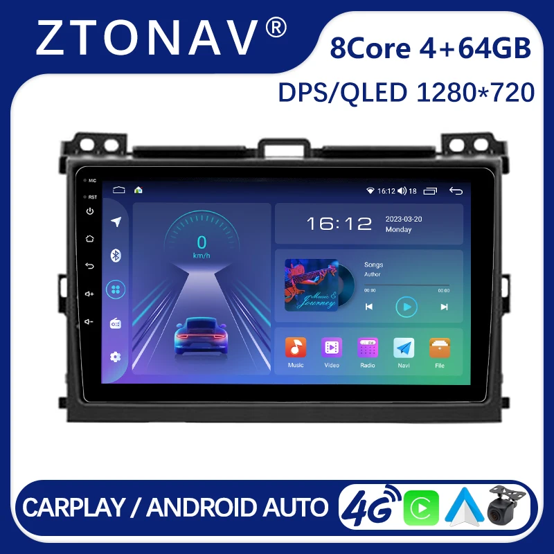 

Android Radio For Toyota Land Cruiser Prado 120 Car Media Player For Lexus GX470 GX 470 J120 2002 - 2009 Android Stereo