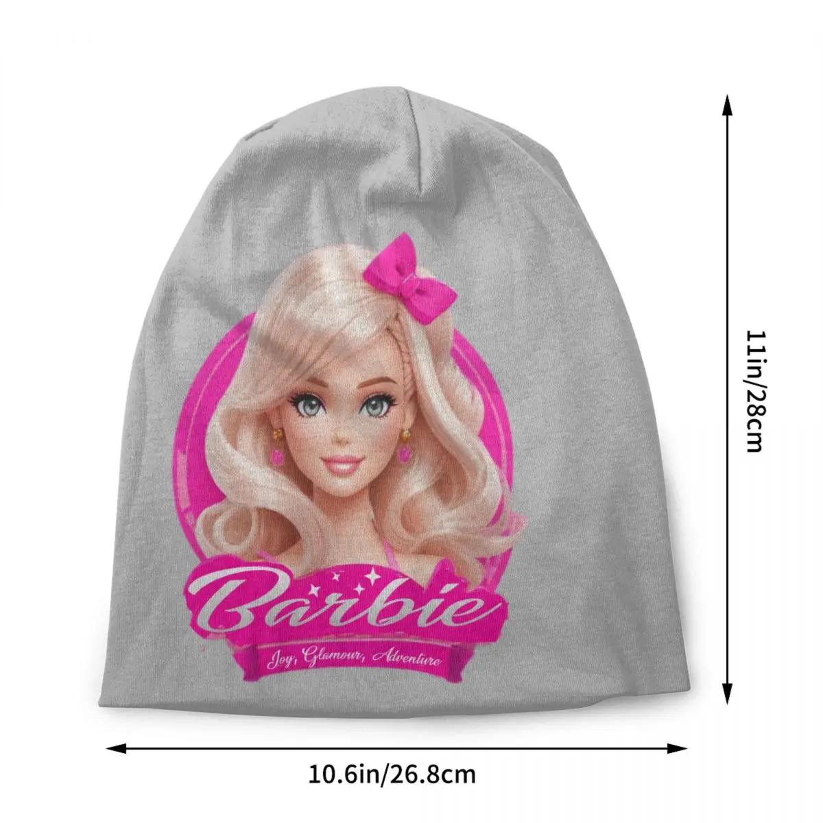 Custom Cartoon Barbie Girl Bonnet Hat Knit Hats Men Women Cool Unisex Winter Warm Beanies Cap