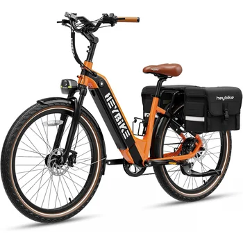 Image QHeybike Cityrun Bike, 1000W Motor Peak City Cruiser Ebike, 48V 15Ah(720Wh) Battery, 60 Miles, Step-Thru Electric Bicycl