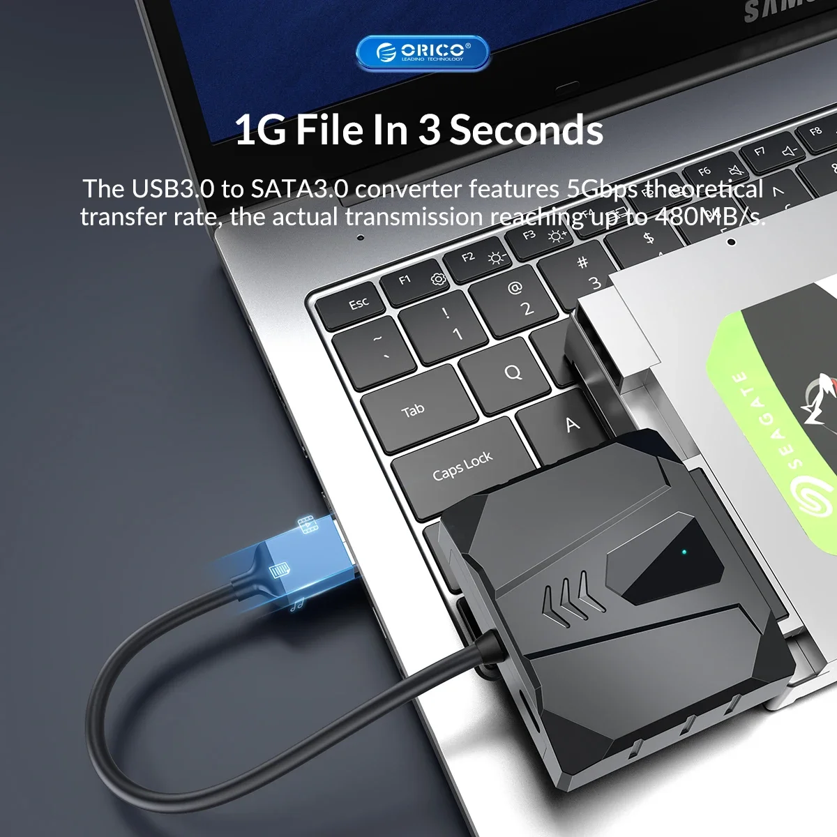 ORICO 2.5 pouces adaptateur de disque dur SATA vers USB3.0 type-c 2.5 ''boîtier de disque dur pour disque SSD HDD boîte HD boîtier de disque dur externe