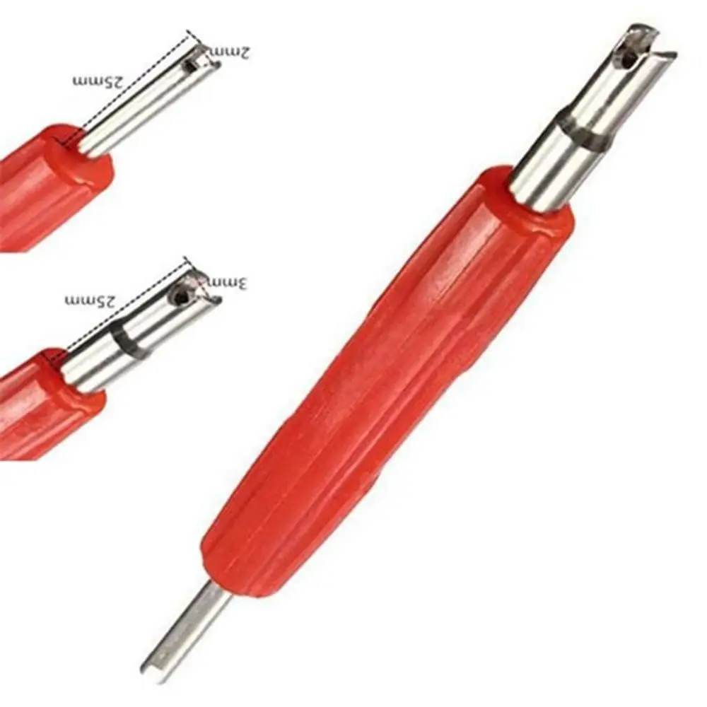 

Universal Tire Valve Stem Core Zinc Alloy 100Pcs, Repair Replacement Part with Valve Core Wrench