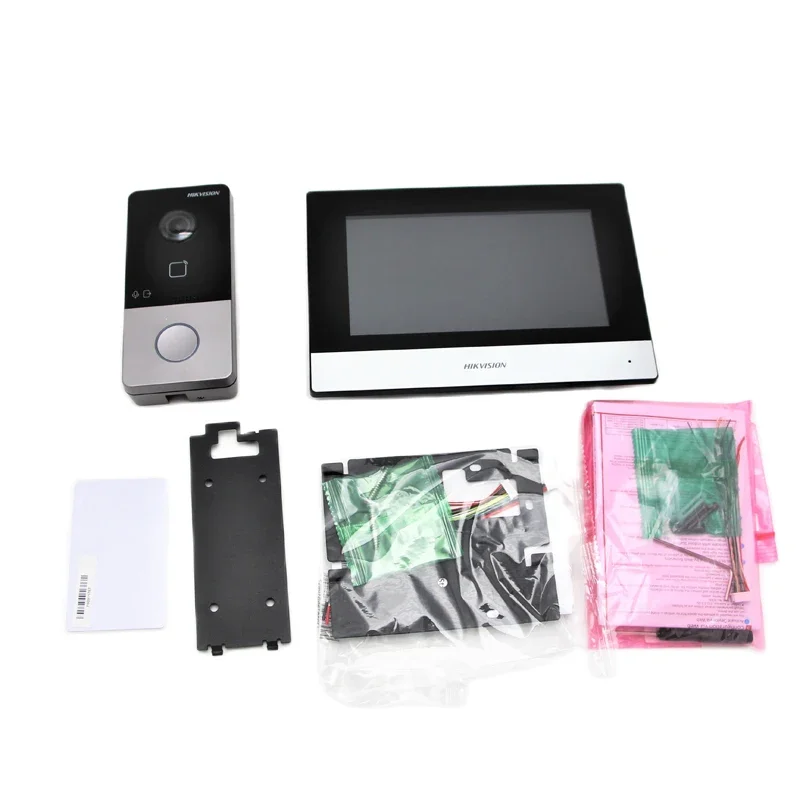 Hik IP Video Intercom Kit DS-KIS603-P(C) Include DS-KV6113-WPE1 + DS-KH6320-WTE1 ip Door Station WIFI