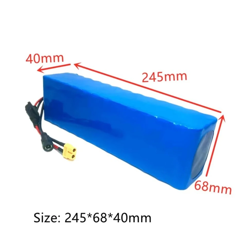 48V 10Ah 18650 lithium ion Battery 13S2P For Electric Scooter M365 500W-1000W with Built-In BMS XT60+DC /T+DC Plug Belt Charger.