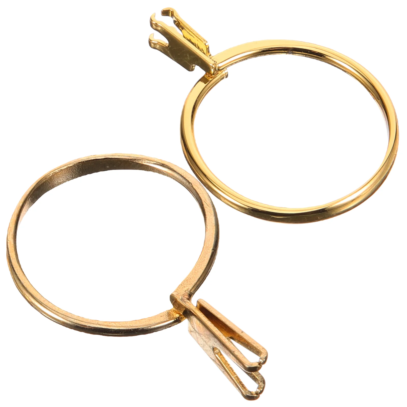 

2 Pcs Ring Holding Tool Holder Shop Trying Spring Short Try-on Metal Finger Rings Accessories Display Craft