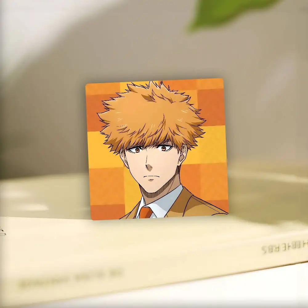 RensukeS ANIME K-kunigami 1pc Fridge Magnet Personalized Magnetic Durable Plastic Square Picture Surface Fridge Magnets