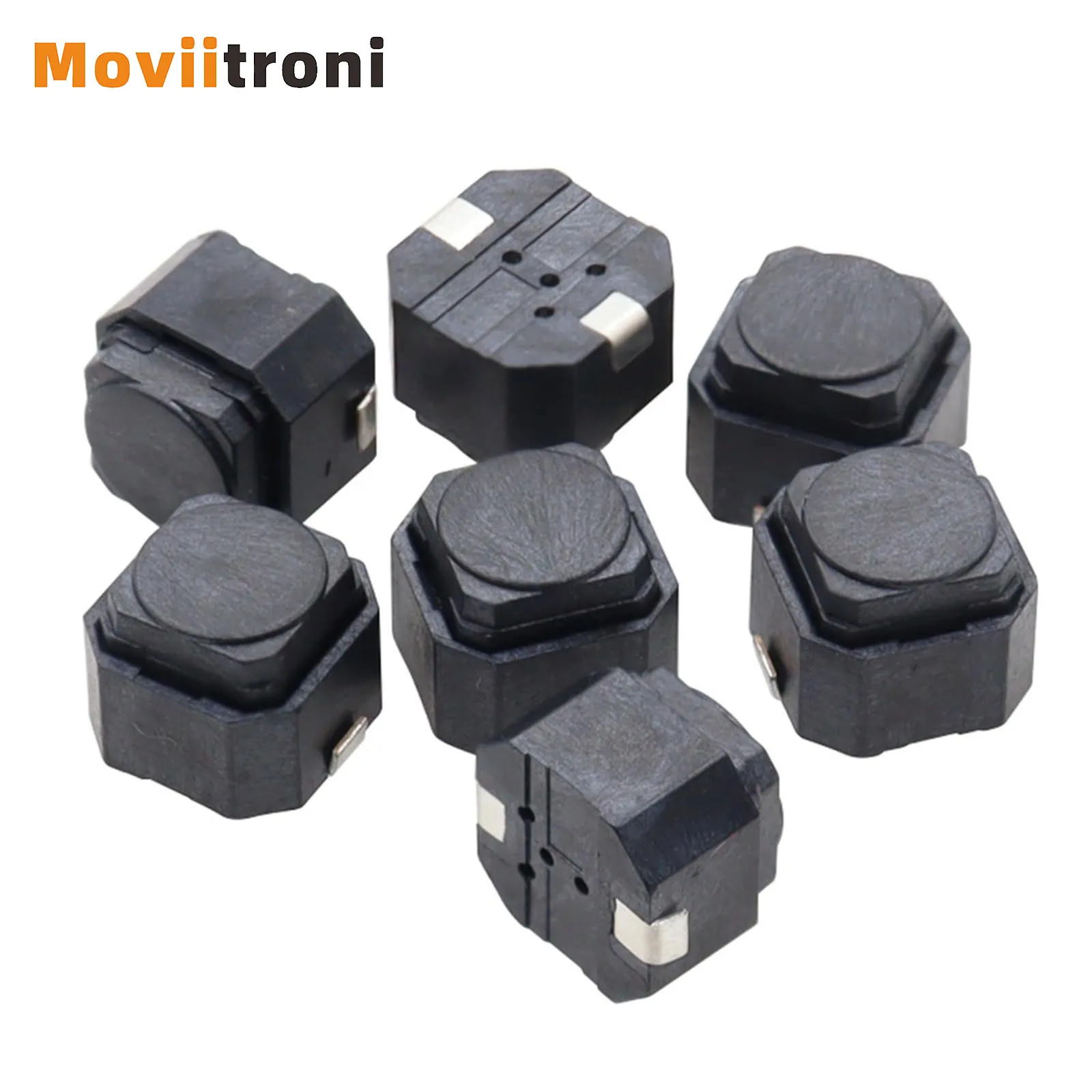 สวิตช์แบบกด 20 ชิ้น ขนาด 6x6x5 มม. 2 ขา สวิตช์ปิดเสียง ปุ่มกดซิลิโคน สวิตช์แบบกดเงียบ